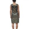 1920s Flapper Girl Look Themed Style Gown Costume Vintage Clothing Ladies Attire Light Gold view 2