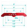 Aluminum Alloy Servo Dual Rudders Mount/Rudder Tray Set with 5in Double Arm ZY01 view 2
