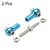 uxcell RC Front/Rear Steering Linkage Servo Link Pull Rod Turnbuckle 33mm 2PCS (Blue) view 3