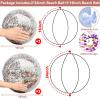 5 Pcs Inflatable Beach Balls, 16 Inch & 24 Inch Large Confetti Glitter Beach Balls, Sequins Clear Blow up Pool Balls Toys for Holiday Party Decorations 2026 New Year Birthday Summer Swimming Pool view 2