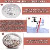 5 Pcs Inflatable Beach Balls, 16 Inch & 24 Inch Large Confetti Glitter Beach Balls, Sequins Clear Blow up Pool Balls Toys for Holiday Party Decorations 2026 New Year Birthday Summer Swimming Pool view 3