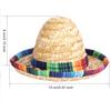 LoveBB 12 Pack Mini Sombrero Hats 5.9 Inch Small Straw Sombreros Cinco de Mayo hats for Kid Pet Doll Themed Party Decoration (Brown) view 2
