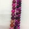 Calvas 4 6 8 10 12 mm A Variety of Natural Pebbles, Tiger-Eyed Cats, Scattered Rocks, Black Lava Used to Make Bracelet Necklaces. - (Color: Purple Planet, Item Diameter: 12mm30pcs) view 1