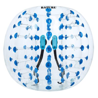 Inflatable Bumper Balls for Adults Teens 5 FT, Inflatable Bubble Soccer Ball for Adults, Human Hamster Ball, Zorb Ball 1 Pack Kocker Balls for Adult (Blue Dot)