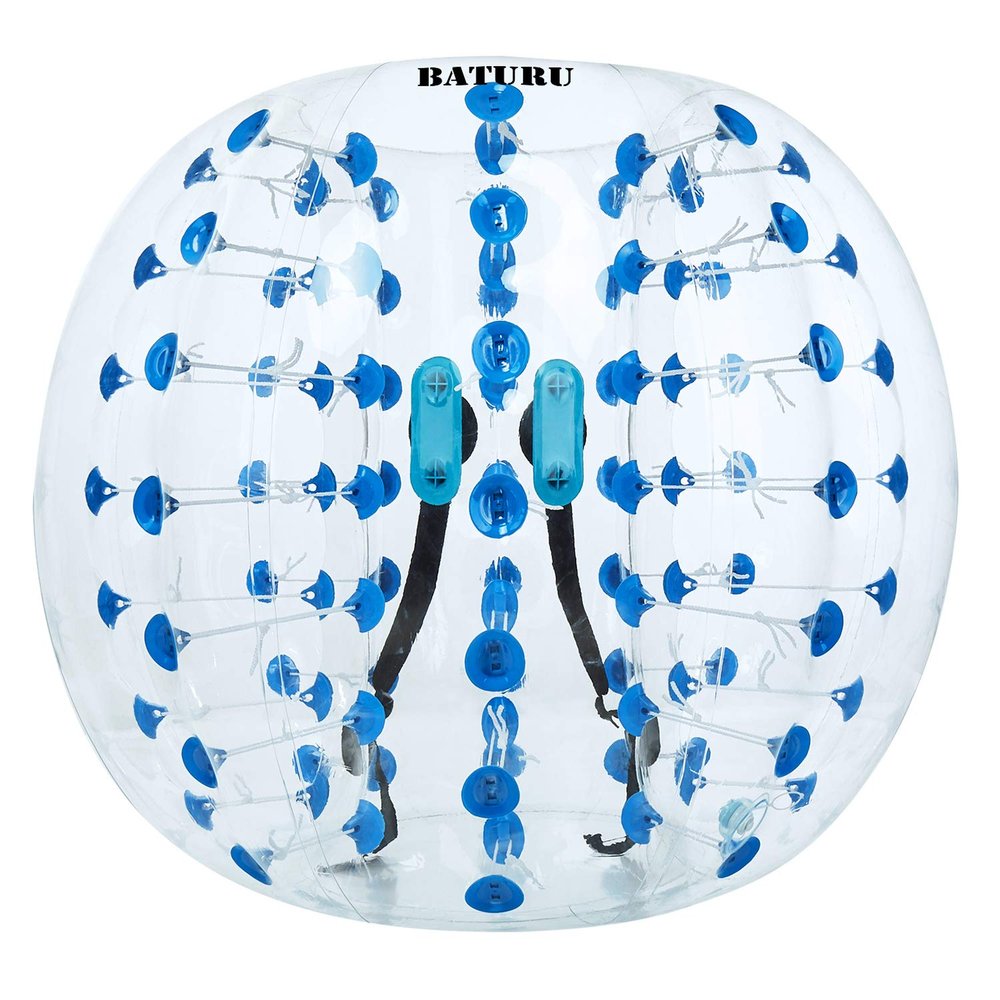 Inflatable Bumper Balls for Adults Teens 5 FT, Inflatable Bubble Soccer Ball for Adults, Human Hamster Ball, Zorb Ball 1 Pack Kocker Balls for Adult (Blue Dot)
