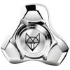 FREELOVE Metal Fidget Spinner for Adults, Stainless Steel Heavy Spinning Toys, Small Mini Fox Hand Gyro, Bearing Premium Long High Spin Fidget Block, Silver view 1