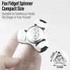 FREELOVE Metal Fidget Spinner for Adults, Stainless Steel Heavy Spinning Toys, Small Mini Fox Hand Gyro, Bearing Premium Long High Spin Fidget Block, Silver view 2