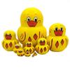 Moonmo 10pcs Animal Pattern Wooden Nesting Toys Russian Nesting Dolls Matryoshka Stacking Dolls (Duck) view 4