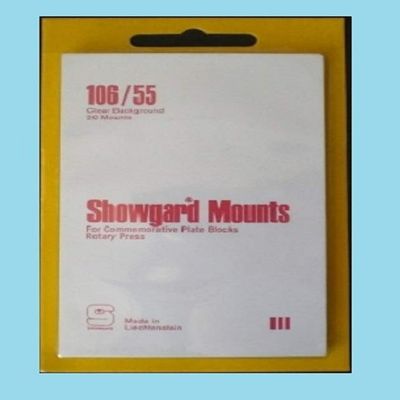 Showgard Pre-Cut Clear Stamp Mounts Size 106/55
