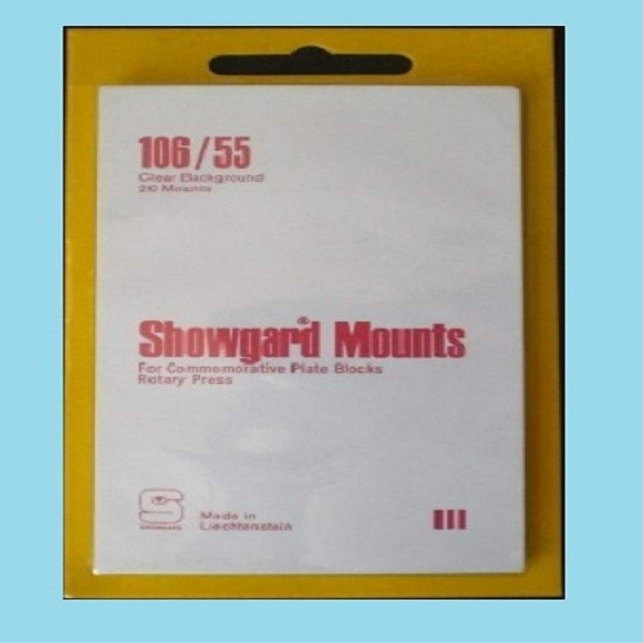 Showgard Pre-Cut Clear Stamp Mounts Size 106/55