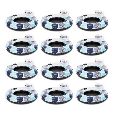 Bestway CoolerZ Rapid Rider Inflatable Blow Up Pool Chair Tube (12 Pack)