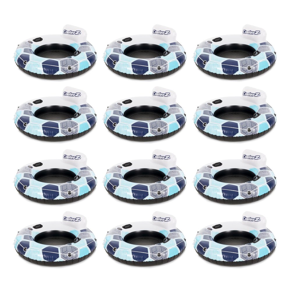 Bestway CoolerZ Rapid Rider Inflatable Blow Up Pool Chair Tube (12 Pack)