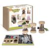 Guidecraft Treasure Tubes Clear: Observation Stacking Acrylic Tubes with Transparent Window, Kids' Sensory Exploration Toy view 1
