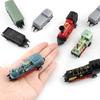 Exasinine 4 Sets Steam Train Model Set With Pull-Back Die-Cast Metal Locomotive for Display or Play - Ideal Home Decor and Gift for Enthusiasts, Collectors, Boys and Girls view 3