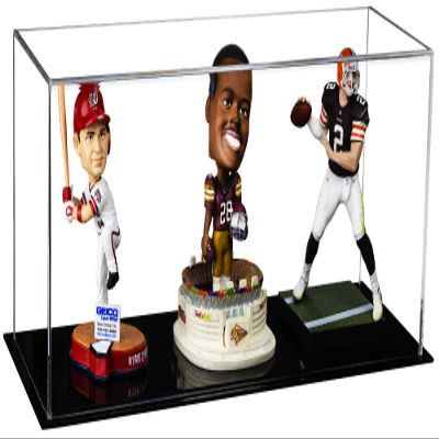 Better Display Cases Clear Acrylic Figure Display Case for Figurine Miniature Doll Bobblehead , Doll Stands Display Box for Figures,DIM:17" L x 6" W x 7" H(A019-CDS).