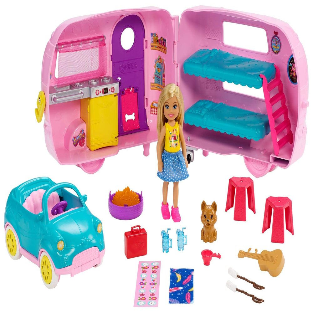 Barbie Askshy Pet Supplies MX11451 Camper Playset