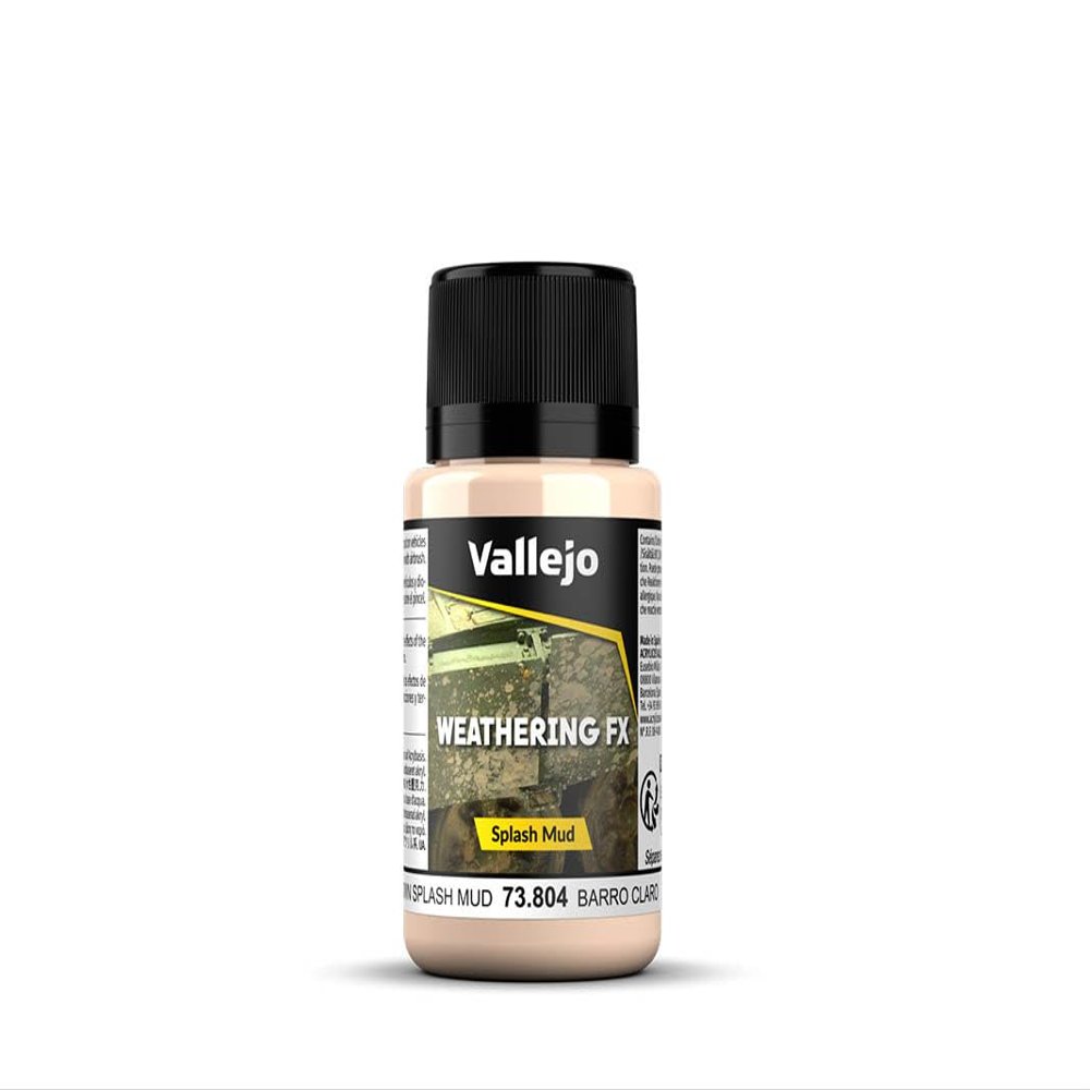 Vallejo Weathering Effects 73804 Light Brown Splash Mud (40ml)