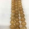 Calvas 4 6 8 10 12 mm A Variety of Natural Pebbles, Tiger-Eyed Cats, Scattered Rocks, Black Lava Used to Make Bracelet Necklaces. - (Color: Smoke Yellow Jelly, Item Diameter: 10mm38pcs) view 1