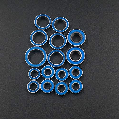 16 pcs Aluminum Alloy Silver Steel RC Ball Bearing Kit for Slash 4x4 RC Rally Car Upgrade