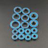 16 pcs Aluminum Alloy Silver Steel RC Ball Bearing Kit for Slash 4x4 RC Rally Car Upgrade view 2