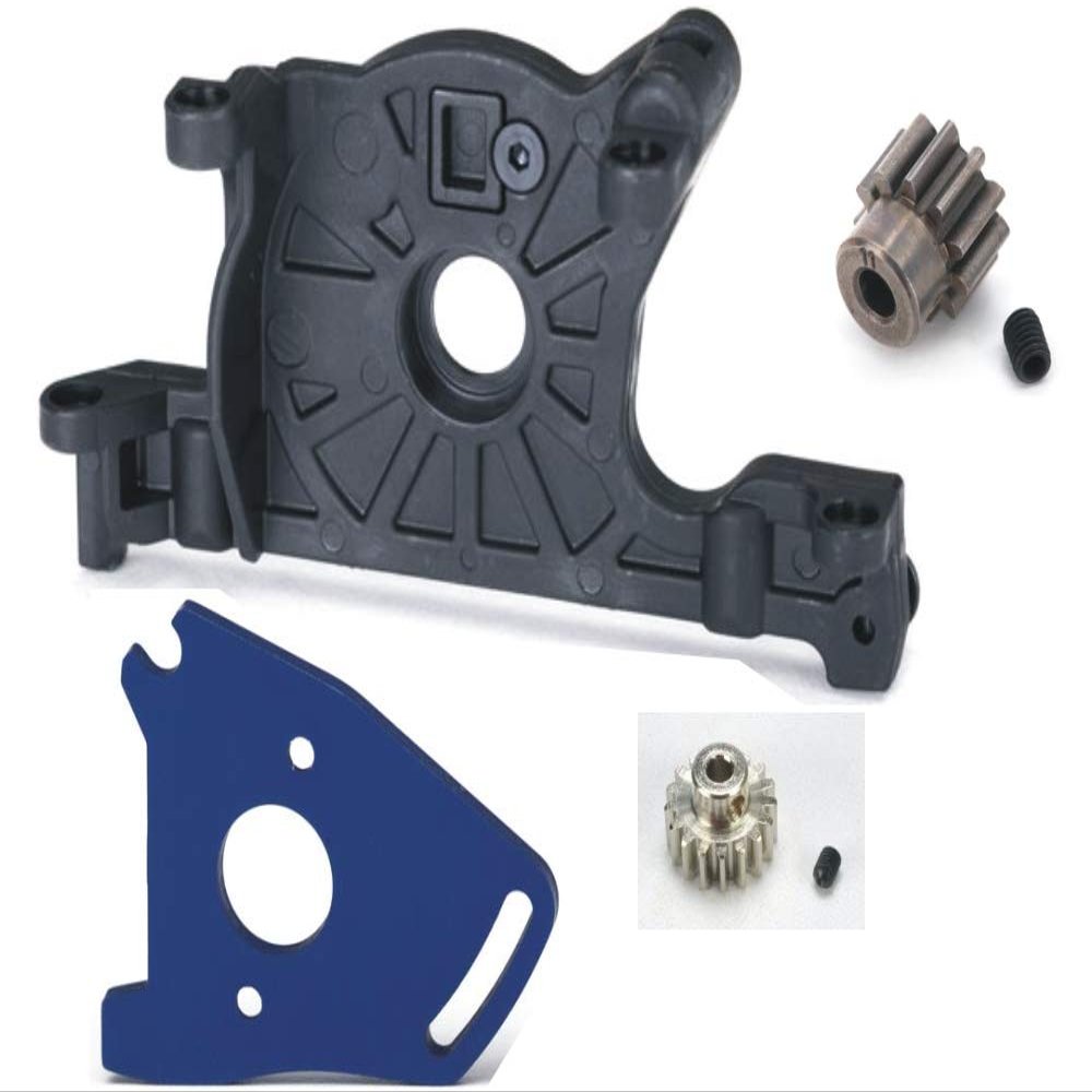 Rustler 4x4 VXL Slash 4x4 Ultimate Motor Mount, Cover,Pinion Gears 11T 17T