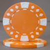 ELITE OUTDOORS 25 Poker Chips - 9 Colors Available! - Each Side is Printed with The Text of Your Choice! (Orange (White Accents)) view 2