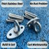 SELEWARE Ceiling Mount Cast Stainless Steel Swing Hanger Wall Anchor Hanging Yoga Swing Hammock Chair Suspension Straps Heavy Bag and More 2 Pcs view 4