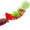 Cooraby Scoop Ball Game Scoop and Ball Toss Set Toss Catch Game Toy Lacrosse Racket Game with Storage Bag, 4 Scoops and 2 Balls view 4