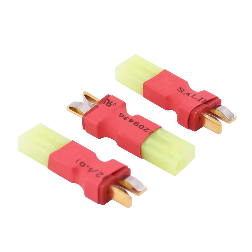3pcs Compatible with Micro Mini Tamiya Female to T-Plug Style Male Connector Adapter NOT for Airsoft(BDHI-96)