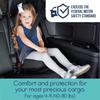 Hiccapop UberBoost Inflatable Booster Car Seat | Blow up Narrow Backless Booster Car Seat for Travel | Portable Booster Seat for Toddlers, Kids, Child | Black/Gray view 2