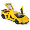 iLooboo Alloy Collectible Lambo Aventador Toy Vehicle Pull Back Die-Cast Car Model with Lights and Sound view 1