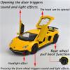 iLooboo Alloy Collectible Lambo Aventador Toy Vehicle Pull Back Die-Cast Car Model with Lights and Sound view 2