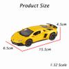 iLooboo Alloy Collectible Lambo Aventador Toy Vehicle Pull Back Die-Cast Car Model with Lights and Sound view 3