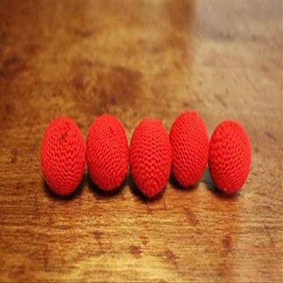 Crochet 5 Ball Combo Set (1"/Red) by Mr. Magic - Trick