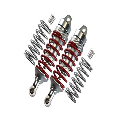 GPM For Traxxas E-Revo VXL 2.0 / E-Revo Brushless/Revo Upgrade Parts Aluminum Front Or Rear Adjustable Shocks - 6Pc Set Gray Silver