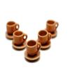 5 Set Salmon Coffee Mug Tea Cup M Size Dollhouse Miniatures Food Kitchen by 1 Shop for You No22 view 1
