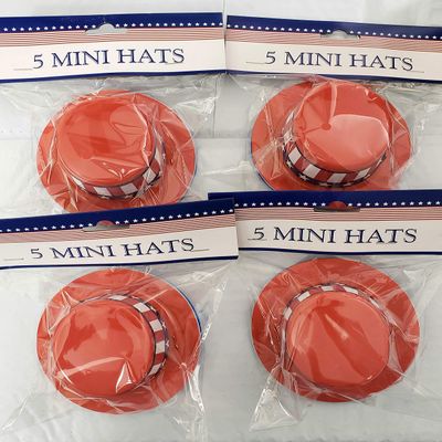 Mini Patriotic 4th of July Party Hats - 4 Count