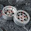 RCLIONS Aluminum Alloy 2.2" Beadlock Wheels Rims for 1/10th Scale RC Crawler Car -Pack of 4pcs (Silver) view 3
