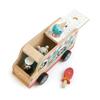 Tender Leaf Toys - Penguins Gelato Van - Food Truck Style Pretend Play, Ice Cream and Ice Lolly Wooden Vehicle - Encourage Role Play and Develops Social Skills for Children - Age 18m+ view 2