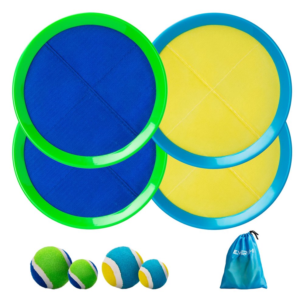 EVERICH TOY Upgraded Toss and Catch Ball Game Set, Outdoor Games for Kids Toys, Stocking Stuffers for Family Games, Beach Pool Yard Christmas Toys Birthday Gifts for Boys Girls 3 4 5 6 7 8-12 Year Old