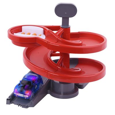 QUOXO Replacement Only Track Attachment Rotating Stage Track Accessory, Rotary Tower Add Ons Fits Most Generic Light Up Raceracks (red)