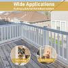 Banister Guard for Baby, 6.6ft x 2.6ft Balcony Netting for Pets Child Safety Stair Railing Cover Baby Proof for Kids Pets Toys, White view 4