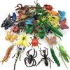 30 Pack Bug Toys Fake Plastic Bugs and Insects for Kids Toddler Halloween Birthday Party Favors Easter Valentine's Day Basket Stuffers Goodie Bag Fillers April Fool's Day Prank Gifts Fake Bugs Toys view 1