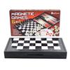 5 in 1 Magnetic Chess Checkers Dominoes Backgammon and Cards Set, Mini Travel Size Multi Board Games view 1