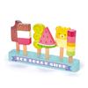 Tender Leaf Toys - Ice Lolly Shop - 13 Pieces Pretend Food Play Toy with 6 Wooden Popsicles Ice Cream Bars - Encourage Role Play and Develops Social Skills for Children - Age 3+ view 1