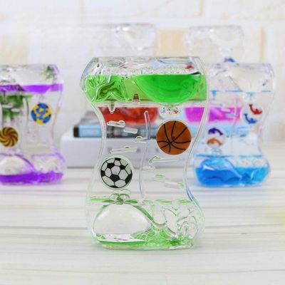 ZAMTAC Floating Color Mix Illusion Whale Ball Floating Oil Hourglass Liquid Motion Toy Bubble Timer Desk Gadget