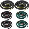 6 Pieces Rubber Snakes Realistic for Halloween Decoration Large Fake Garden Snake to Keep Birds Away Scare Squirrels in 2 Sizes 47 Inches and 29 Inches, Black Lifelike Toys for Garden Prank Props view 1