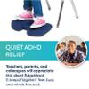 Bouncyband Wiggle Feet, Dark Blue, 1 Pack  Sensory Foot Cushion Quietly Facilitates Movement to Help Improve Concentration - 12 x 9 x 2.5 Sensory Tool, Ideal for The Classroom, Work, or at Home view 3