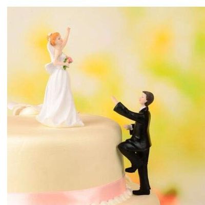 ZAMTAC The Girl boy Topper Wedding Cake top European-Style Doll Cake top Western Decoration Doll Gifts Decoration Wholesale - (Color: Set, Size: 2 Set)
