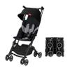 gb Pockit+ All-Terrain, Ultra Compact Lightweight Travel Stroller with Canopy and Reclining Seat in Velvet Black view 1
